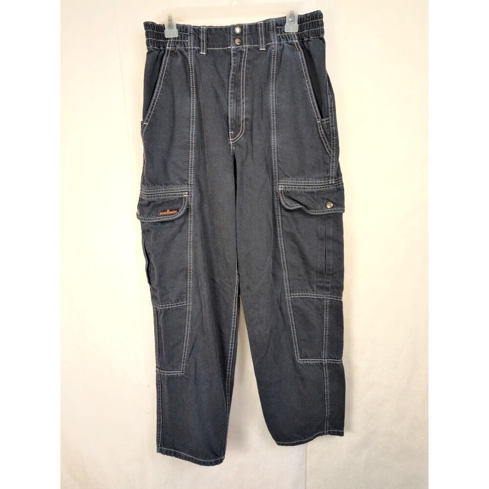 BDG Relaxed Skate Jean black Size 30 Cargo Y2K Grunge Utility Baggy Streetwear - Picture 2 of 9